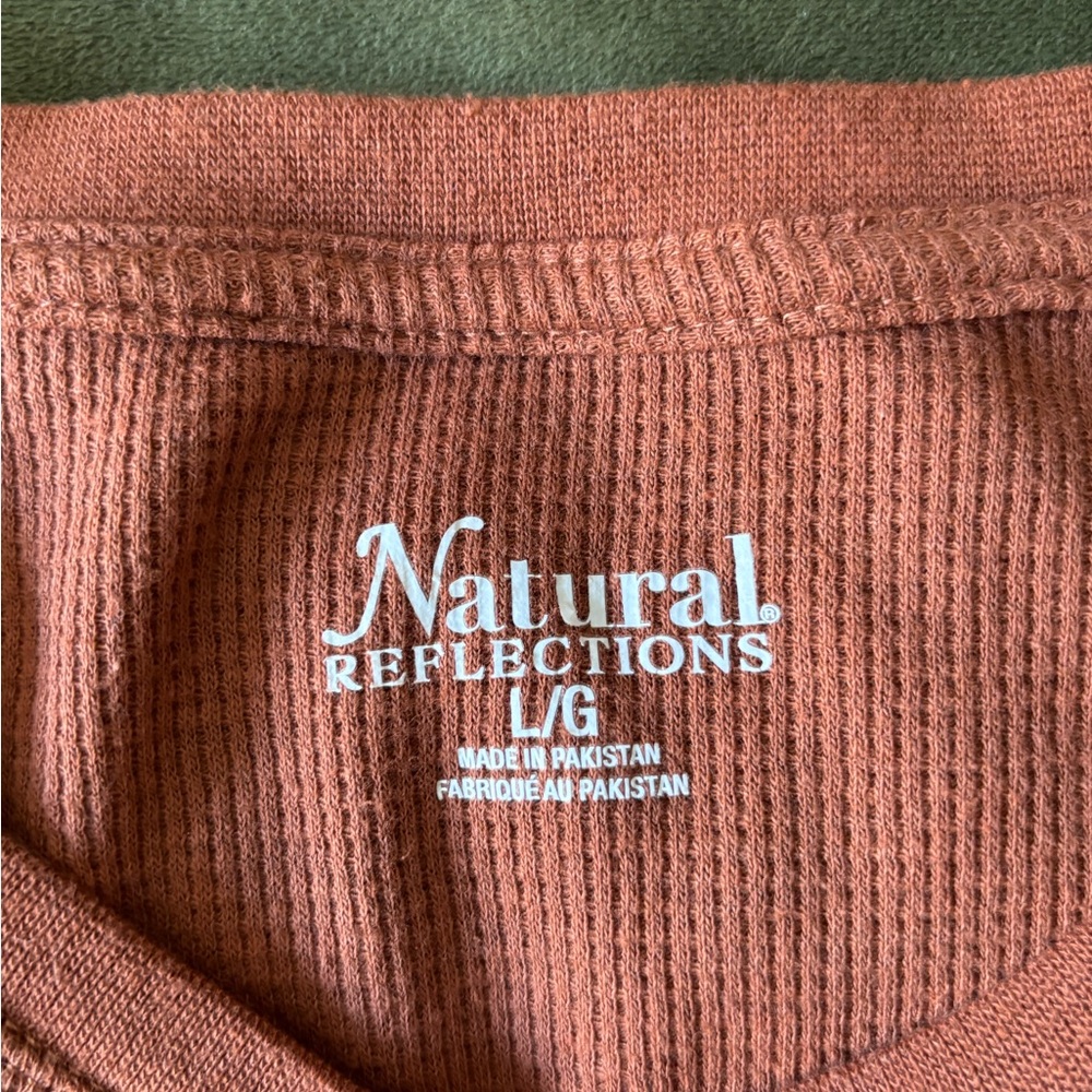Natural Reflections Rust Tee NWOT - Picture 4 of 5